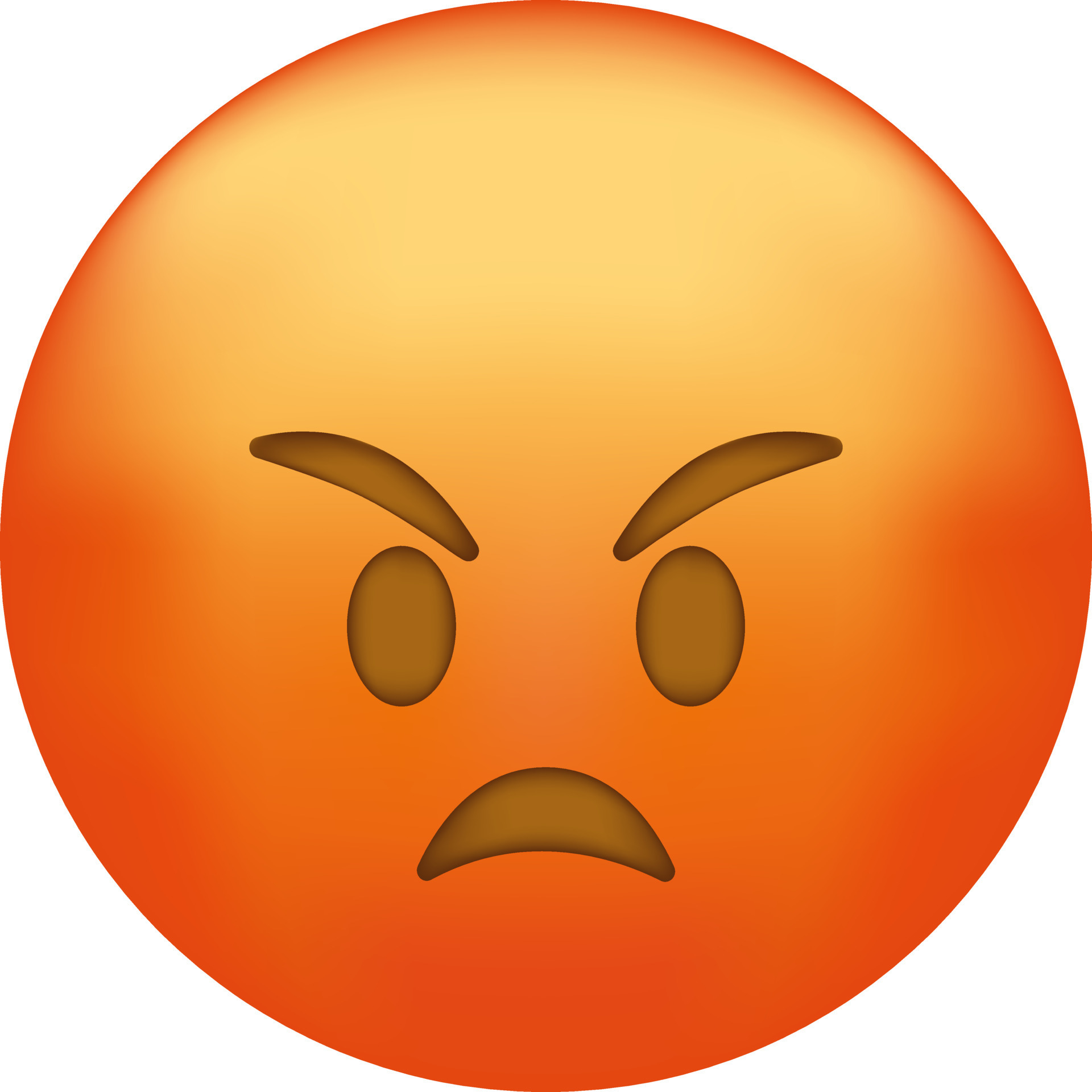 boos gezicht. emoji. schattig emoticon geïsoleerd 22932679 ...
