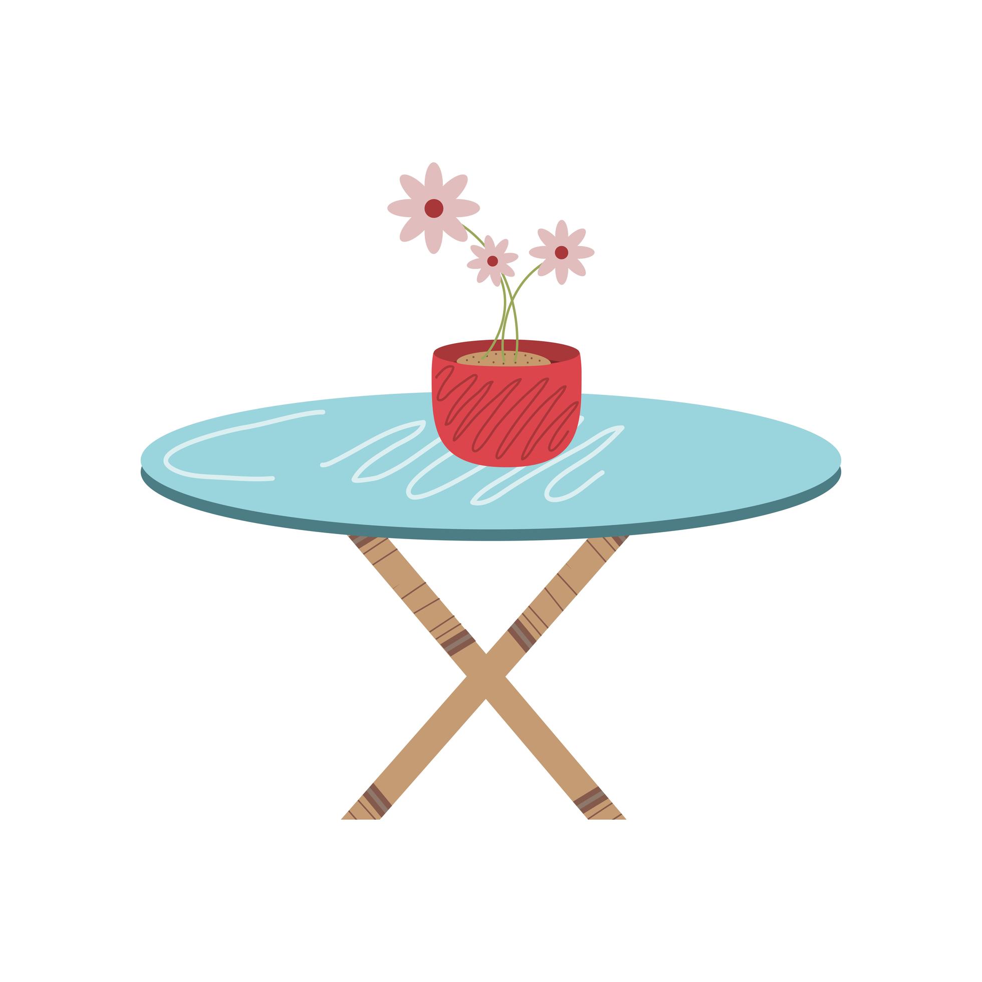 Zware vrachtwagen recept definitief huis tuintafel met bloemen in pot 3725047 - Download Free Vectors, Vector  Bestanden, Ontwerpen Templates