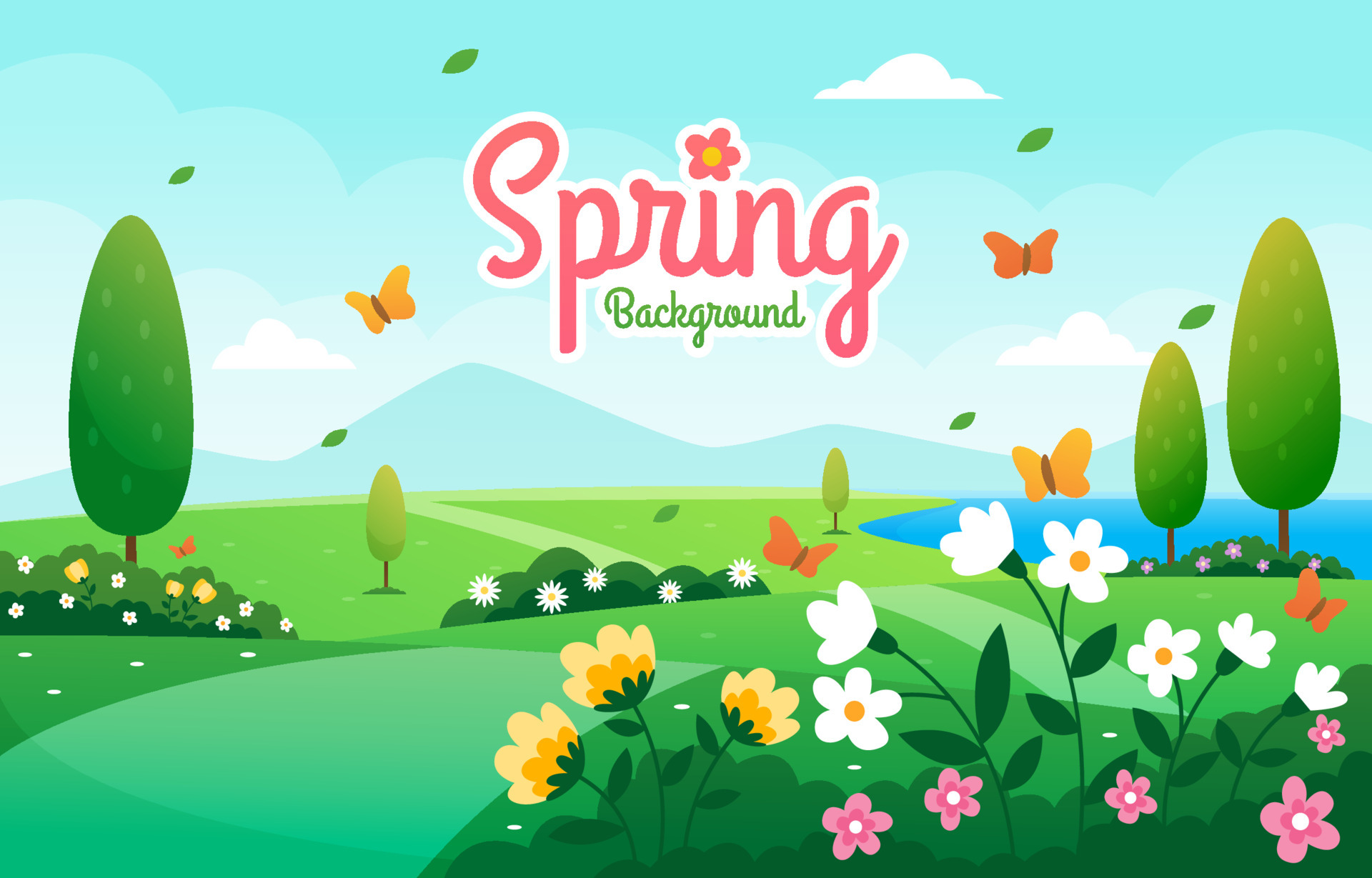 Dood in de wereld Paard vervagen lente seizoen landschap achtergrond 4611939 - Download Free Vectors, Vector  Bestanden, Ontwerpen Templates