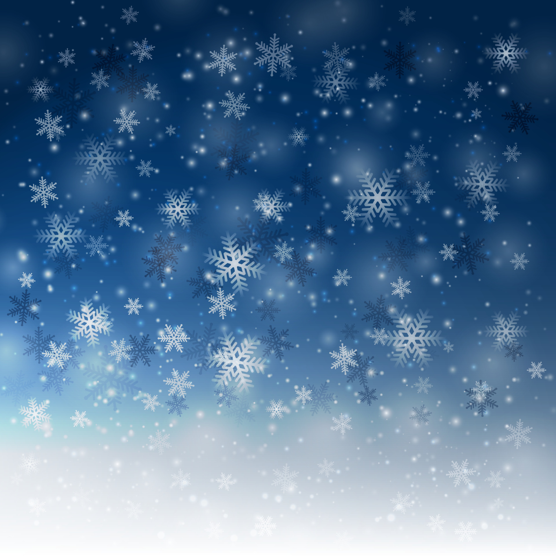 type Sturen Specificiteit blauwe winter achtergrond met sneeuwvlokken. kerst vectorillustratie.  4864302 Vectorkunst bij Vecteezy