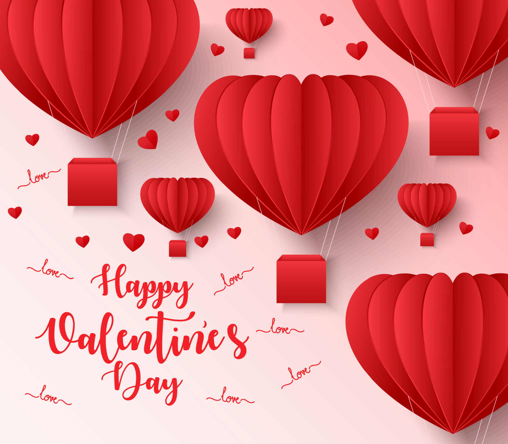 op tijd ondernemen een miljoen happy Valentijnsdag wenskaart ontwerp met papier gesneden hartvorm vliegende  ballon 4965354 - Download Free Vectors, Vector Bestanden, Ontwerpen  Templates