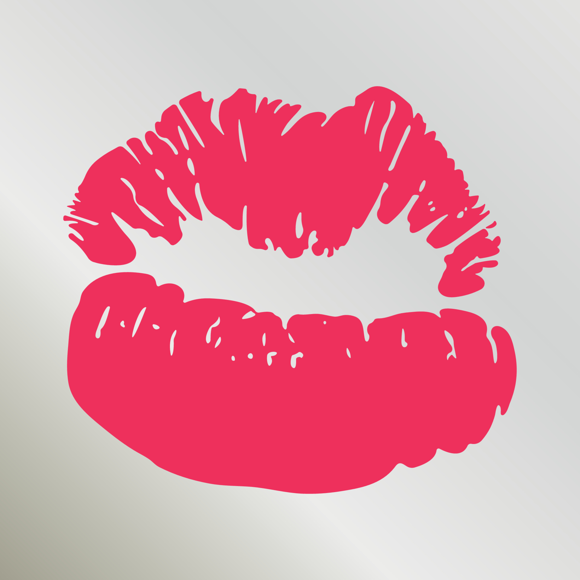 mooie realistische roze lippen kus geïsoleerd op een witte achtergrond. lippenstift vector teken 4971173 - Download Free Vectors, Vector Templates