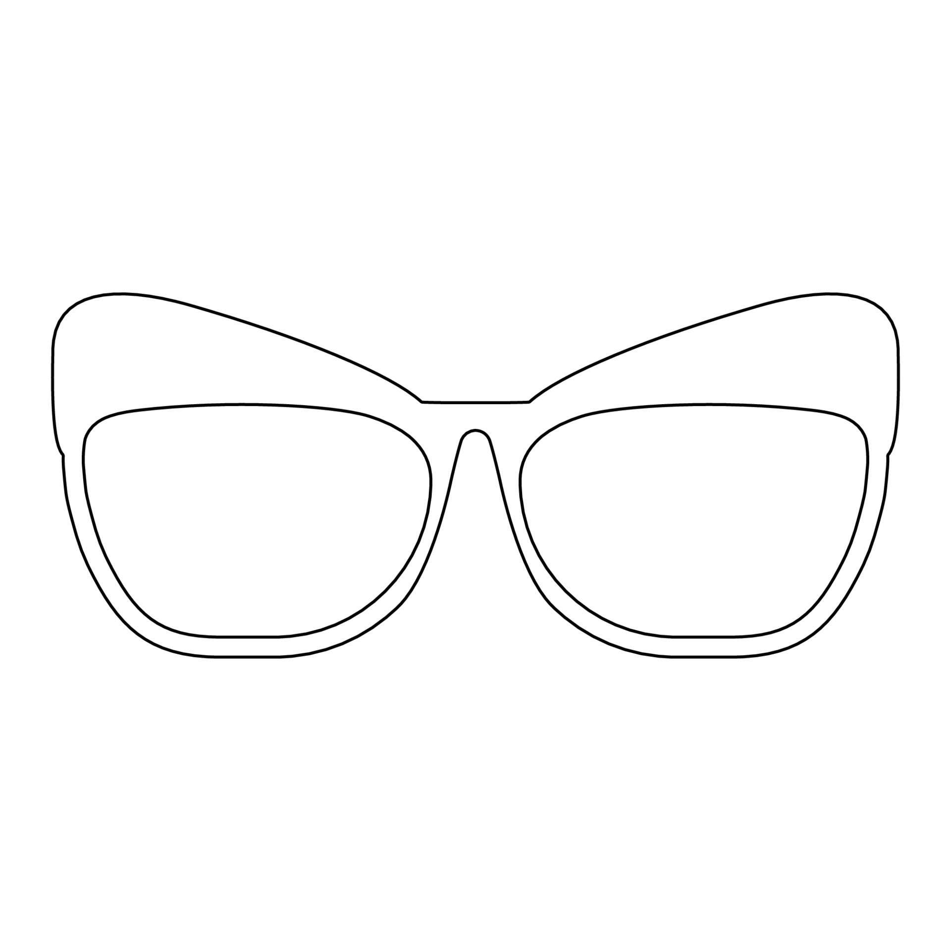 Onzin Wissen passage zonnebril met een contour.wit frame van stijlvolle vierkante glazen. accessoires voor zomer.vectorillustratie 5494347 Vectorkunst bij Vecteezy