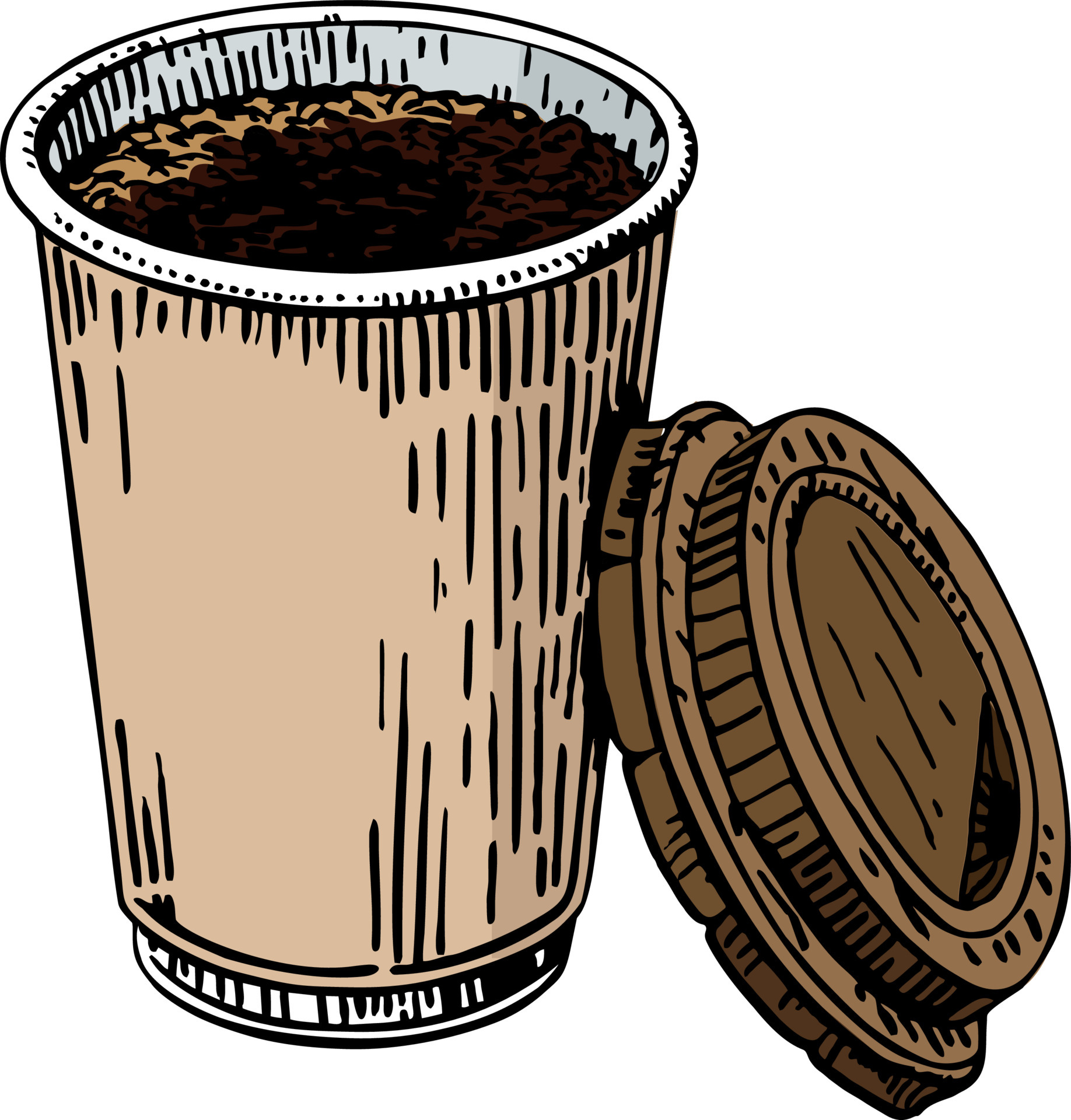 meeneem kopje koffie. plastic kopje koffie. coffee to go beker met deksel. 6873376 - Download Free Vectors, Vector Bestanden, Ontwerpen