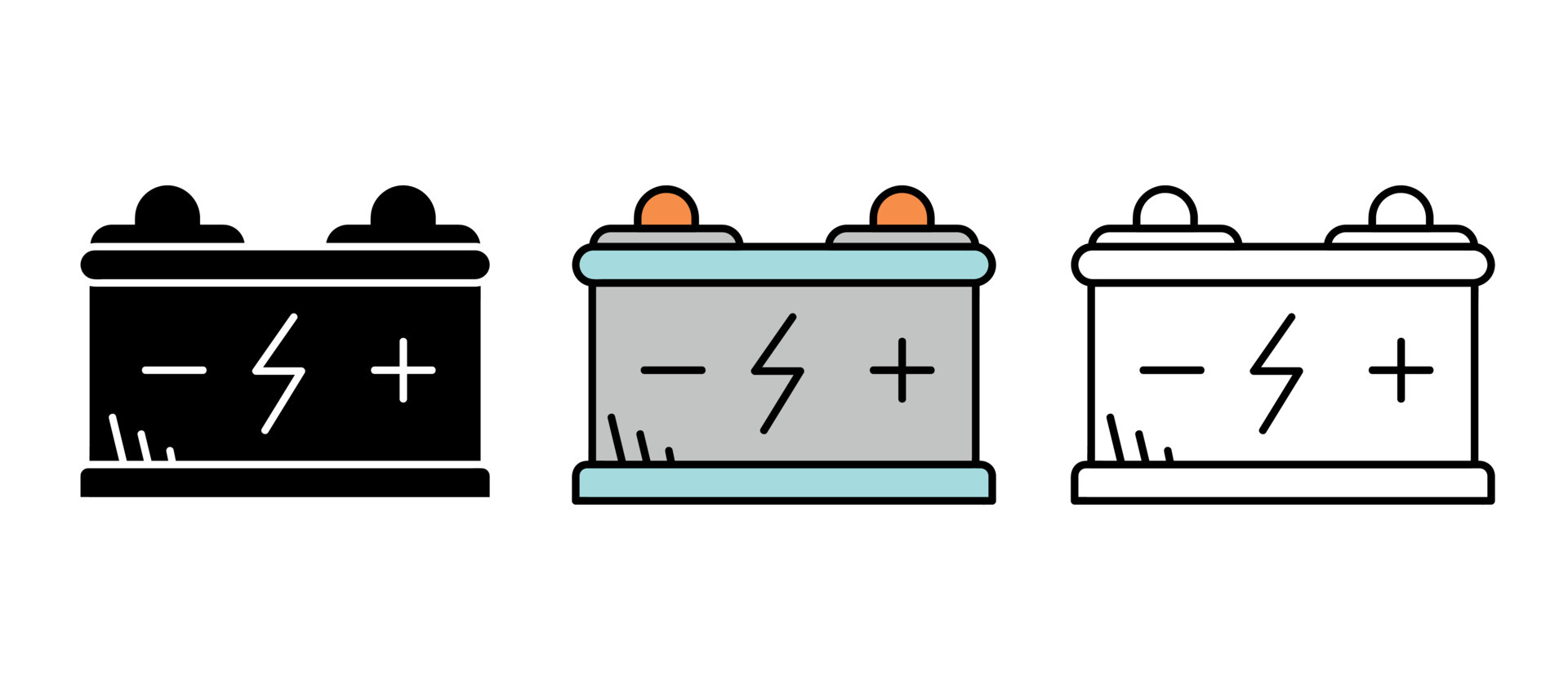 Anoniem ervaring bubbel voertuigen batterij en opladen icon set. batterij met negatieve en  positieve polariteit. auto-onderdelen lijn pictogrammen. auto productie  pictogramserie. silhouet, kleurrijke en lineaire set. 6929759 - Download  Free Vectors, Vector Bestanden ...