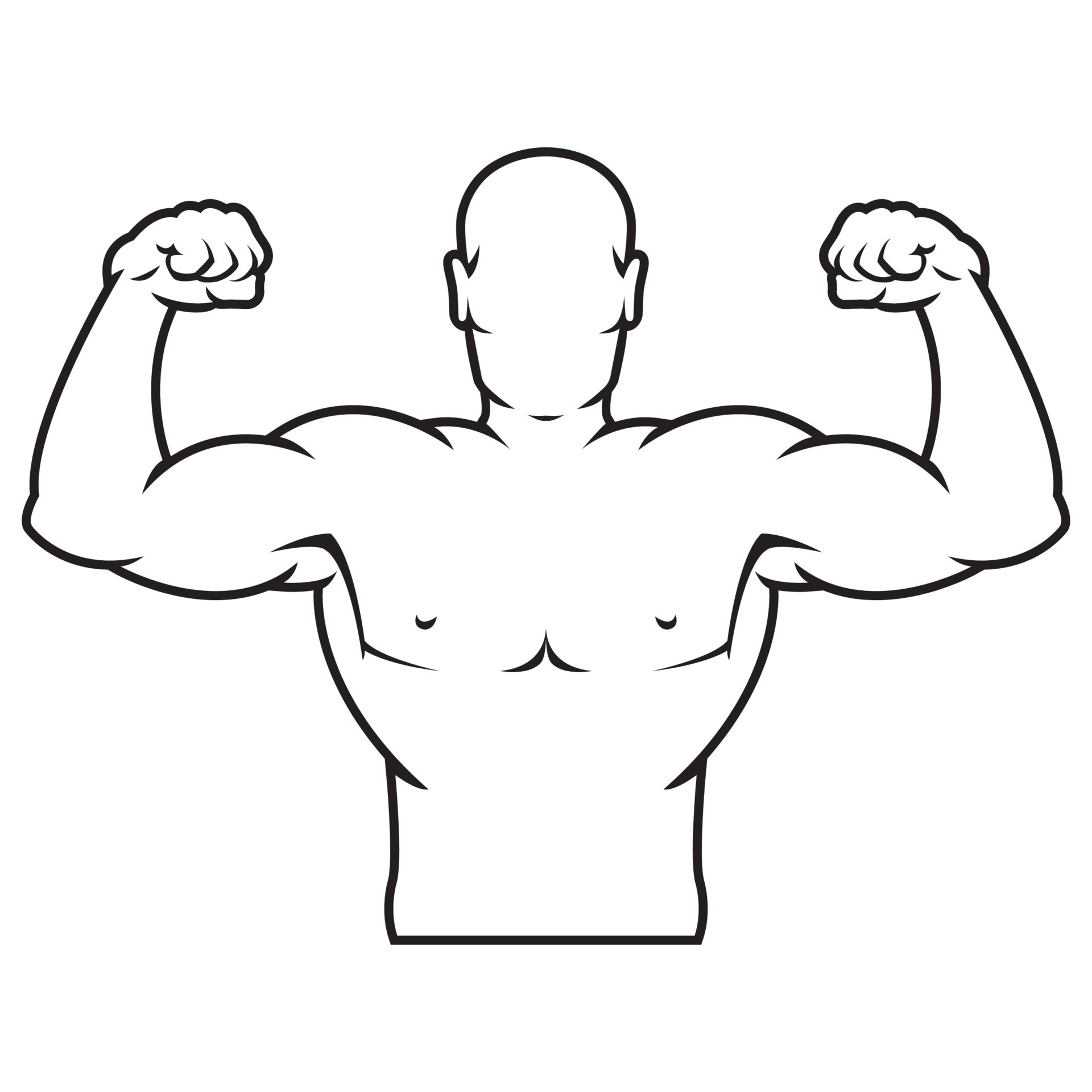 Luidruchtig Fysica Chemicaliën bodybuilder sterke man. omtrek silhouet. ontwerpelement. vectorillustratie  geïsoleerd op een witte achtergrond. sjabloon voor boeken, stickers,  posters, kaarten, kleding. 9224668 - Download Free Vectors, Vector  Bestanden, Ontwerpen Templates