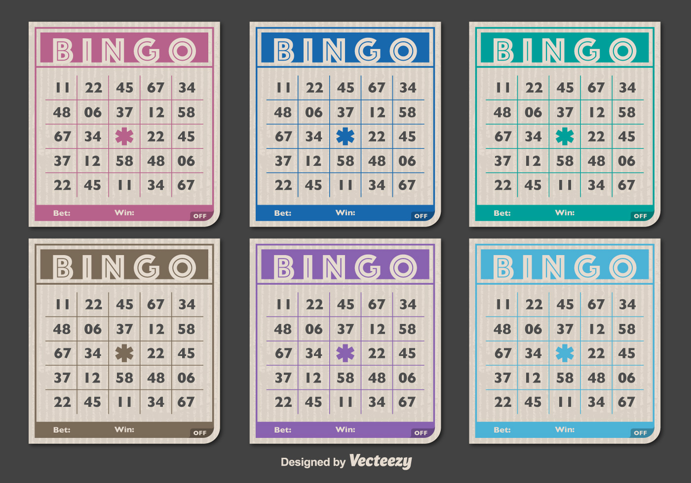 Gebakjes fotografie Inwoner Klassieke Bingo kaarten 98781 - Download Free Vectors, Vector Bestanden,  Ontwerpen Templates