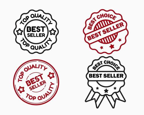 Wild tweeling Socialisme het beste verkoper top kwaliteit postzegel insigne embleem logo ontwerp  13700555 Vectorkunst bij Vecteezy