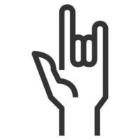 hand liefde lijn pictogram vector. vector