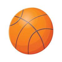 vector cartoon geïsoleerde illustratie van een basketbal bal. sportuitrusting.
