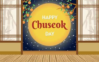 gelukkige chuseok dag achtergrond vector