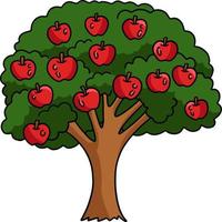 appelboom cartoon gekleurde clipart illustratie vector