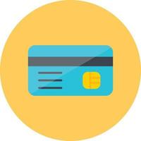 creditcard platte cirkel veelkleurig vector