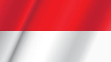 indonesië onafhankelijkheidsdag zwaaiende vlag voor wallpaper achtergrond vector