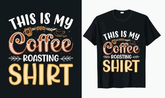 koffie typografie t-shirt ontwerp vector