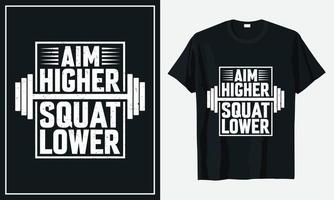 gym fitness dagelijks leven t-shirt ontwerp vector