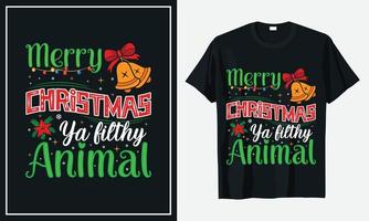 kerst t-shirt ontwerp vector