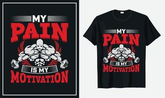 gym fitness dagelijks leven t-shirt ontwerp vector