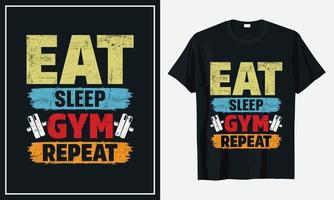 gym fitness dagelijks leven t-shirt ontwerp vector