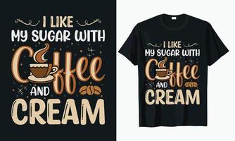 koffie typografie t-shirt ontwerp vector