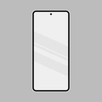 modern mobiel smartphonemodel minimalistisch vector
