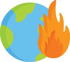 platte pictogram klimaatverandering vector