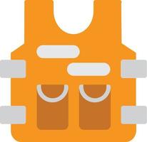 vest plat pictogram vector