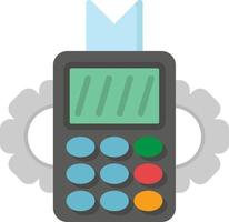 pos terminal plat pictogram vector