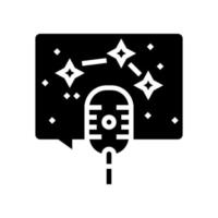 horoscoop radiokanaal glyph pictogram vectorillustratie vector