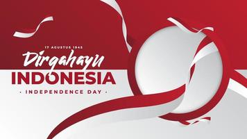 ontwerp van de achtergrond van de onafhankelijkheidsdag van Indonesië vector