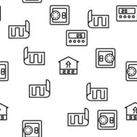 warmte vloeren apparaat vector naadloze patroon