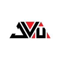 jvu driehoek brief logo ontwerp met driehoekige vorm. jvu driehoek logo ontwerp monogram. jvu driehoek vector logo sjabloon met rode kleur. jvu driehoekig logo eenvoudig, elegant en luxueus logo. jvu