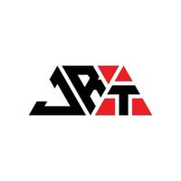 jrt driehoek brief logo ontwerp met driehoekige vorm. jrt driehoek logo ontwerp monogram. jrt driehoek vector logo sjabloon met rode kleur. jrt driehoekig logo eenvoudig, elegant en luxueus logo. jrt