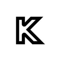 modern monogram letter k logo-ontwerp vector