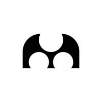 modern monogram letter m logo-ontwerp vector
