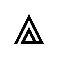 modern monogram letter een logo-ontwerp vector