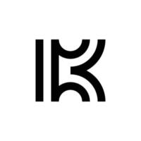 modern monogram letter k logo-ontwerp vector