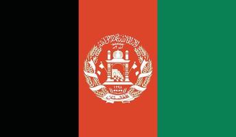 vlag van afghanistan vectorillustratie. vector