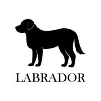 labrador hond logo vector