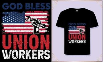 Labor Day t-shirtontwerp voor Labor Day vector