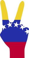 vlag van venezuela is een teken van vrijheid. vector
