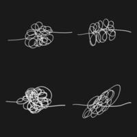 abstracte handgetekende krabbel doodle vector
