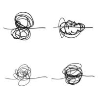 abstracte handgetekende krabbel doodle vector
