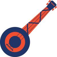 banjo kleur icoon vector