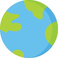 planeet aarde plat icoon vector