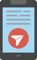 telegram chat plat pictogram vector