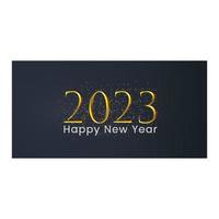 2023 gelukkig nieuwjaar achtergrond. banner met getallen datum 2023. vectorillustratie vector