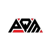 pqm driehoek brief logo ontwerp met driehoekige vorm. pqm driehoek logo ontwerp monogram. pqm driehoek vector logo sjabloon met rode kleur. pqm driehoekig logo eenvoudig, elegant en luxueus logo. pqm