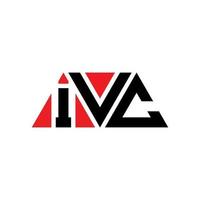 ivc driehoek brief logo ontwerp met driehoekige vorm. ivc driehoek logo ontwerp monogram. ivc driehoek vector logo sjabloon met rode kleur. ivc driehoekig logo eenvoudig, elegant en luxueus logo. ivc