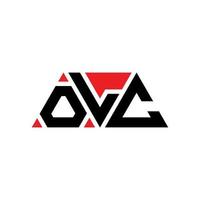 olc driehoek brief logo ontwerp met driehoekige vorm. olc driehoek logo ontwerp monogram. olc driehoek vector logo sjabloon met rode kleur. olc driehoekig logo eenvoudig, elegant en luxueus logo. olc